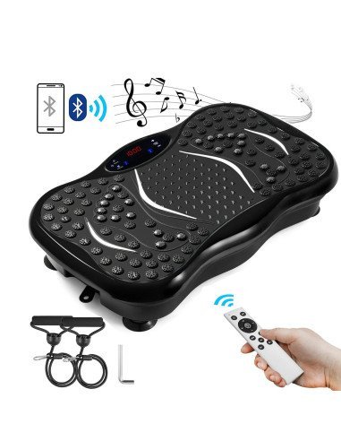 פלטת רטט ספורטיבית לבית עם Bluetooth – להפעלת השרירים והמרצת הדם